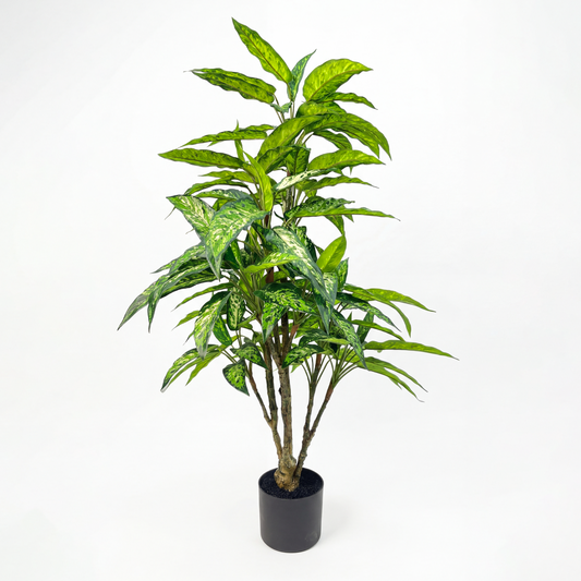 Copac Dieffenbachia Artificială H110cm • Textură Reală • 135 Frunze